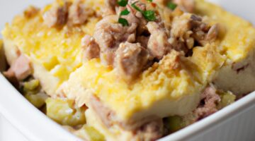 Kuřecí paštika s hrášky.