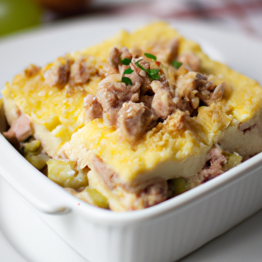 Kuřecí paštika s hrášky.