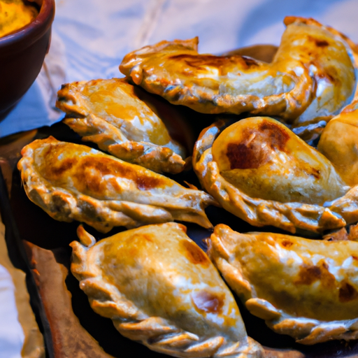 Argentinské empanadas s dušeným masem.