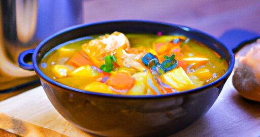 Kari s bramborami a hráškem