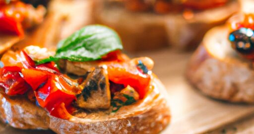 Italská bruschetta se švestkami