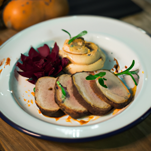 Kuře s hříbkovou omáčkou a těstovinami