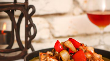 Kuře ve vině s houbami