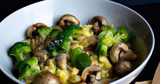 Brokolicová smaženice se sýrem