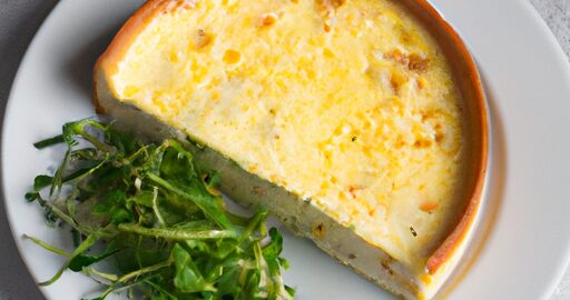 Sýrová quiche s špenátem a šunkou