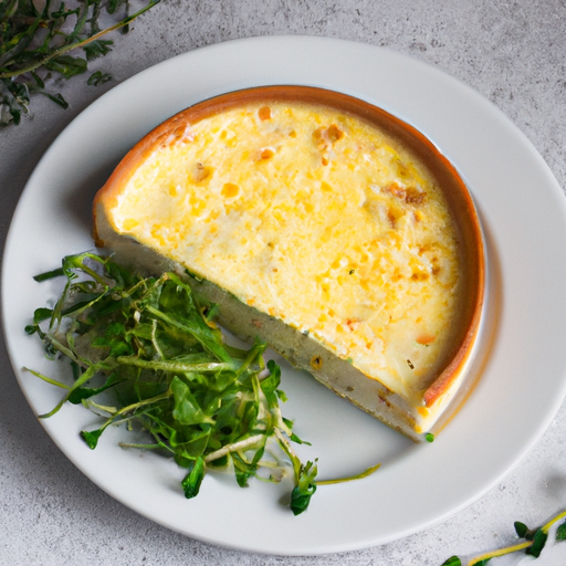 Sýrová quiche s špenátem a šunkou