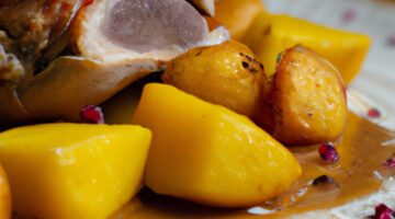 Kuře s hranolkami a omáčkou