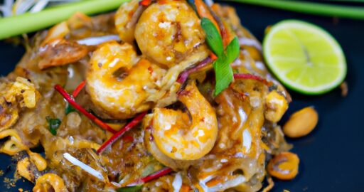 Pad Thai s krevetami a pho.