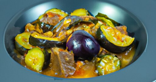 Ratatouille s kuřecím masem a mediteránními bylinkami