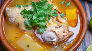 Cazuela de pollo ajiaco