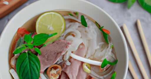 Pho bo- vietnamská polévka s hovězím.