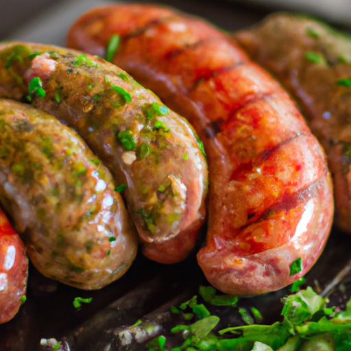 Asado s chorizem a chimichurri.
