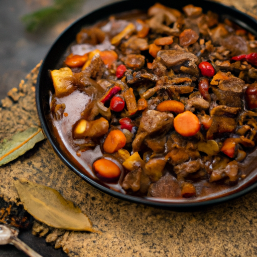 Hovězí bourguignonne s hříbky.