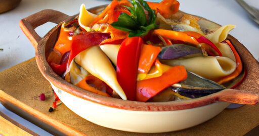 Sicilská caponata se špagetami