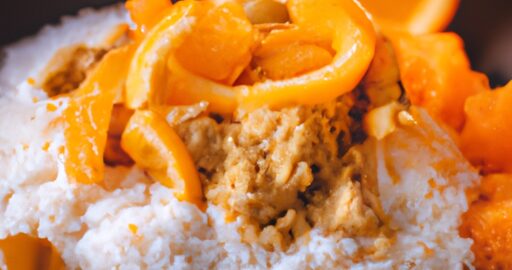 Kuskus s kozím sýrem a hrozny.