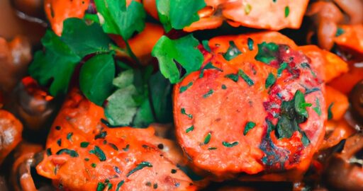 Kuřecí s kozím sýrem a pestem.