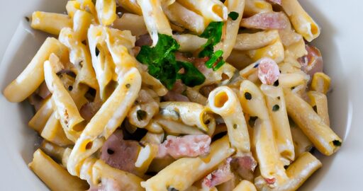 Penne alla carbonara – italská specialita.