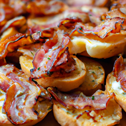 Hranolky s cheddarem a baconem