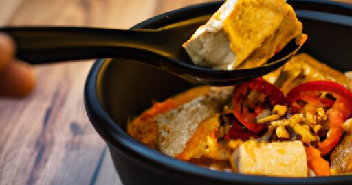 Bramborový guláš s uzeným tofu.