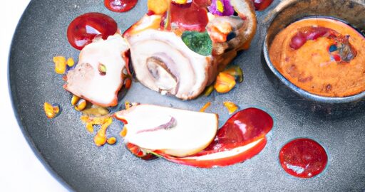 Pečené kuřecí stehno s bramborovou kaší.