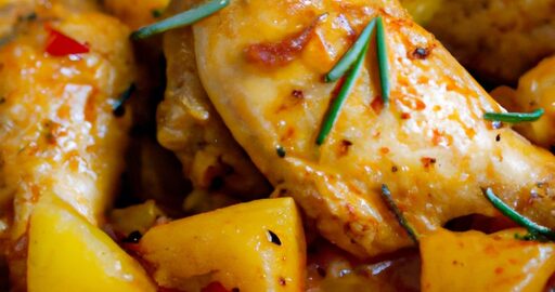 Kuře na paprice s knedlíkem.