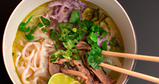 Hovězí Pho s nudlemi