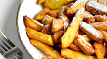 Gofry se slaninou a javorovým sirupem