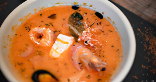 Bouillabaisse s krutony a šafránem