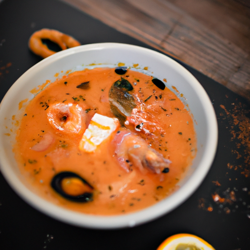 Bouillabaisse s krutony a šafránem