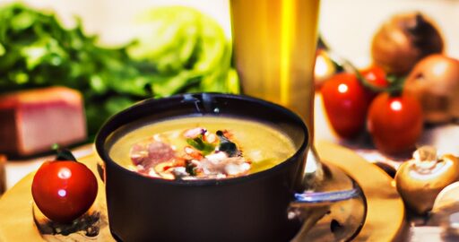 Smažený hermelín se smetanovou omáčkou.