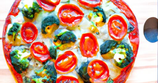 Květáková pizza s brokolicí.