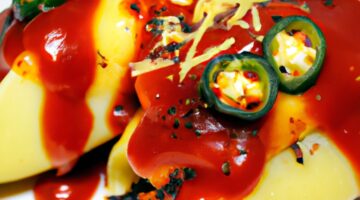 Hranolky s cheddarem a jalapeños.