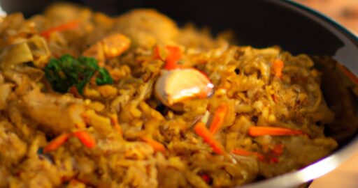 Rýžový pilaf s mandlemi a rozinkami