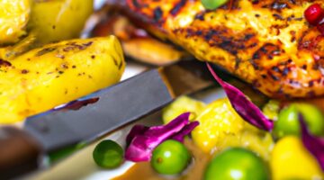 Kuře na grilu s piri piri.