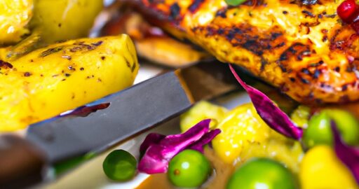 Kuře na grilu s piri piri.