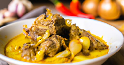 Rendang hovězí s chilli paprikou