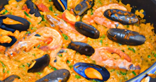 Paella z této kuchyně.