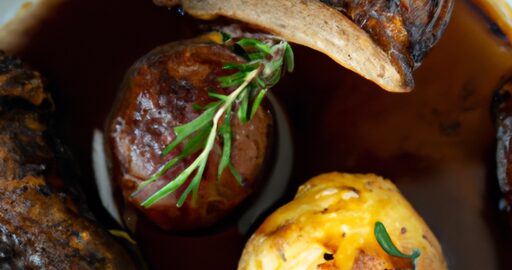 Hovězí pečeně s omáčkou bordelaise