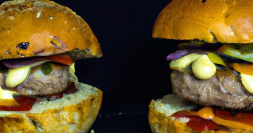 Hamburger s hranolkami a cibulí