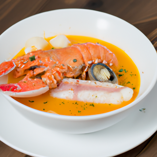 Bouillabaisse – rybí polévka s rajčaty.