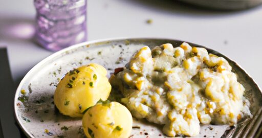 Kuře v kari omáčce s bramborem.