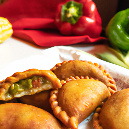 Smažené empanady s pikantní omáčkou