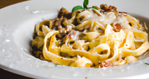 Linguine carbonara s pancettou