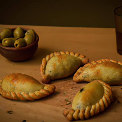 Argentinské empanady s masem a olivami