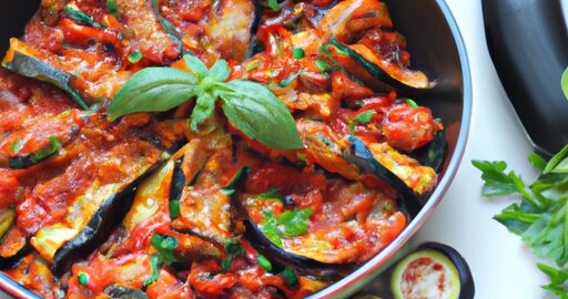 Ratatouille s grilovaným lososem