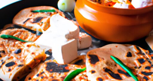 Masala paneer naan placka.