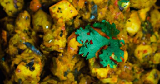 Aloo Gobi masala karfiol brambory vegan