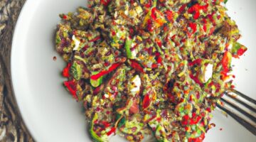 Quinoa salát s avokádem.