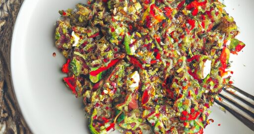 Quinoa salát s avokádem.