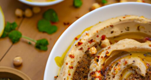 Hummus s grilovaným kuřecím masem